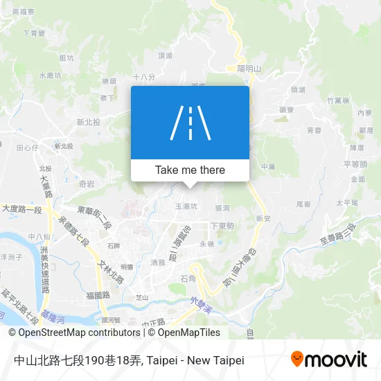 中山北路七段190巷18弄地圖