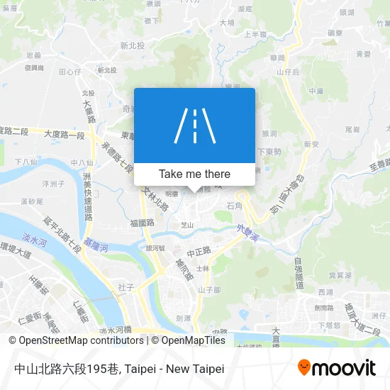 中山北路六段195巷地圖