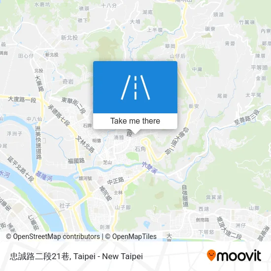 忠誠路二段21巷 map