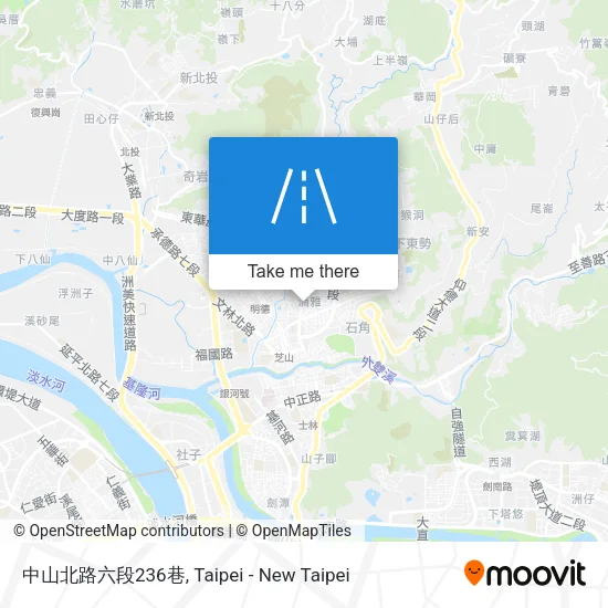 中山北路六段236巷地圖