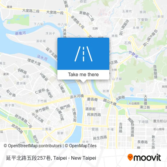 延平北路五段257巷地圖