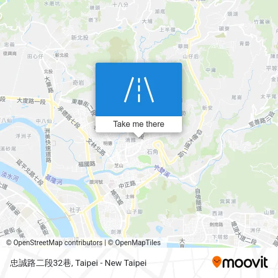 忠誠路二段32巷 map
