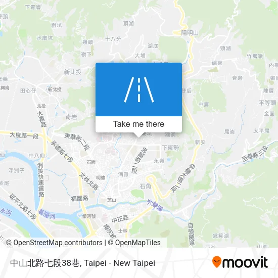 中山北路七段38巷地圖