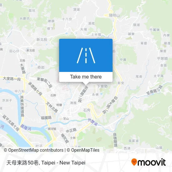 天母東路50巷地圖