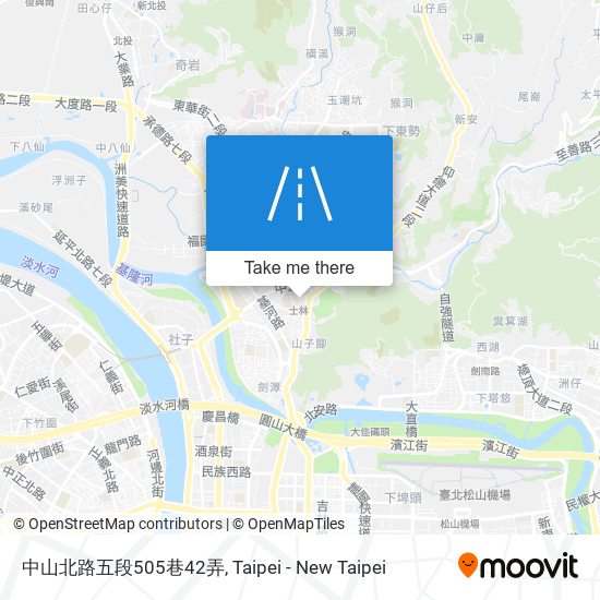 中山北路五段505巷42弄地圖