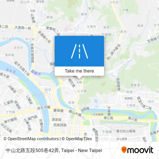 中山北路五段505巷42弄地圖