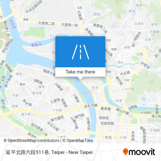 延平北路六段511巷地圖
