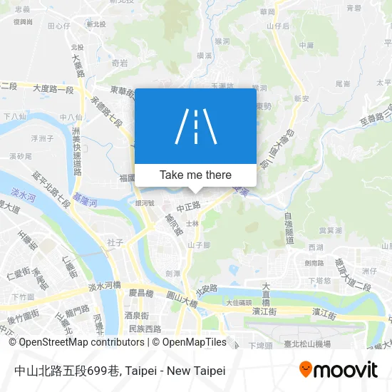 中山北路五段699巷地圖