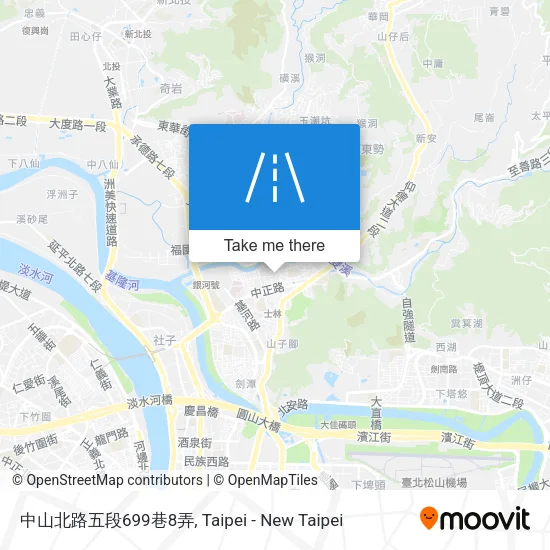 中山北路五段699巷8弄地圖