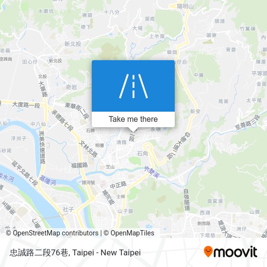 忠誠路二段76巷 map