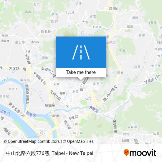 中山北路六段776巷地圖