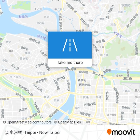 淡水河橋地圖
