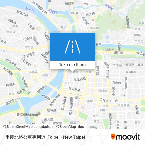 重慶北路公車專用道 map