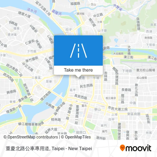重慶北路公車專用道地圖