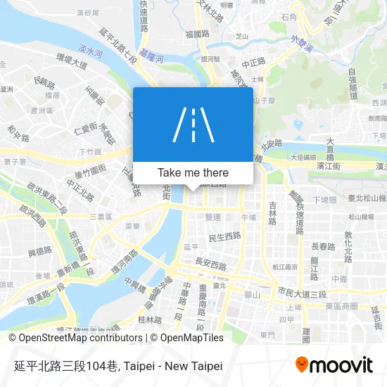 延平北路三段104巷地圖