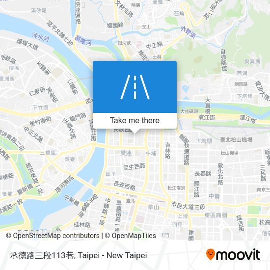 承德路三段113巷地圖