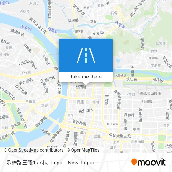 承德路三段177巷地圖