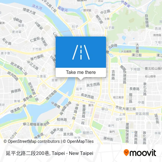 延平北路二段200巷地圖