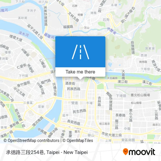 承德路三段254巷地圖