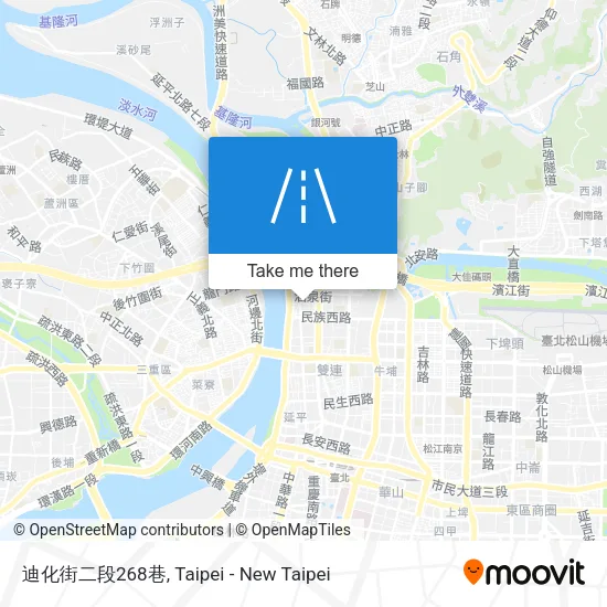 迪化街二段268巷地圖