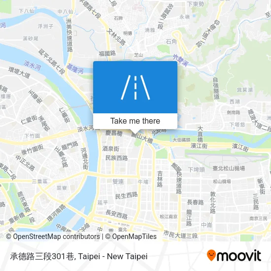 承德路三段301巷地圖