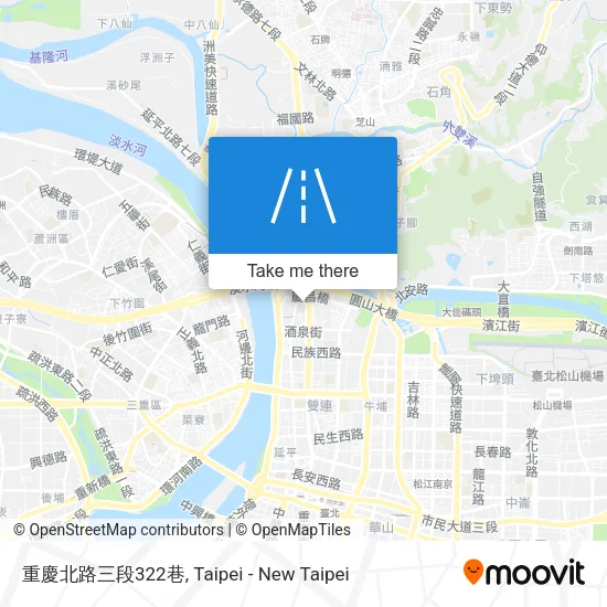 重慶北路三段322巷地圖