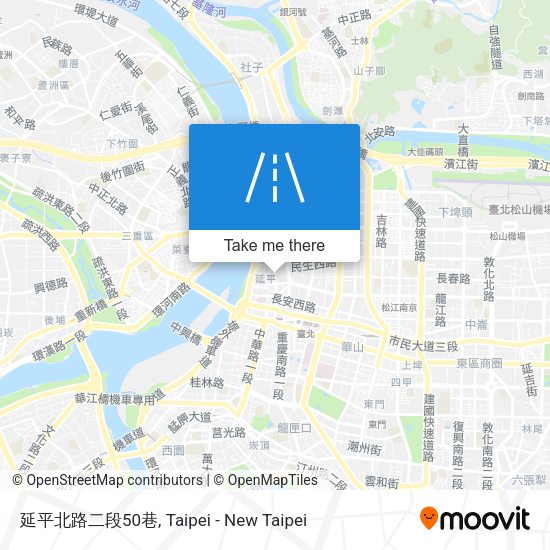 延平北路二段50巷 map