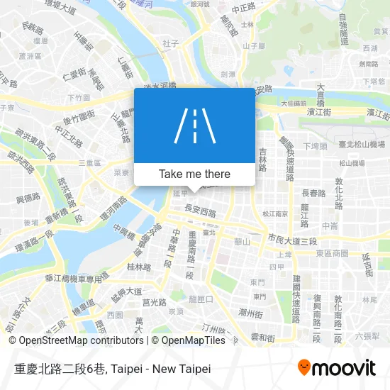 重慶北路二段6巷地圖