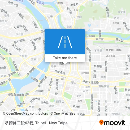承德路二段63巷地圖