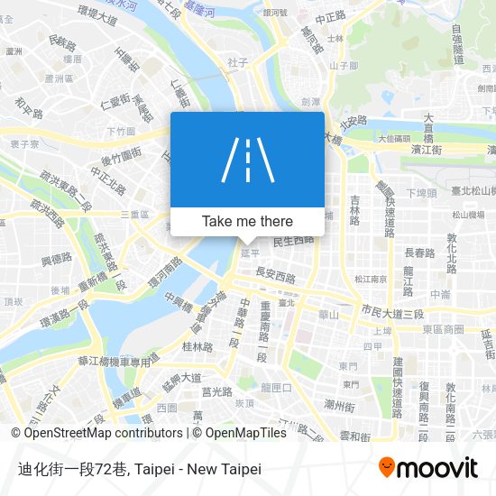 迪化街一段72巷 map