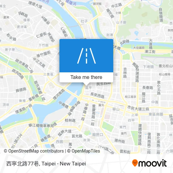西寧北路77巷 map