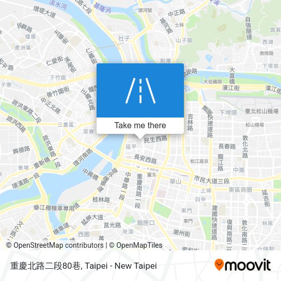 重慶北路二段80巷 map