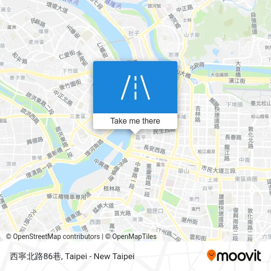 西寧北路86巷 map