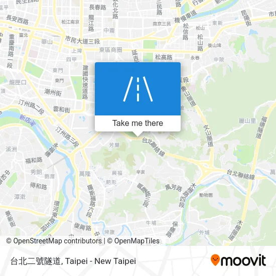 台北二號隧道 map