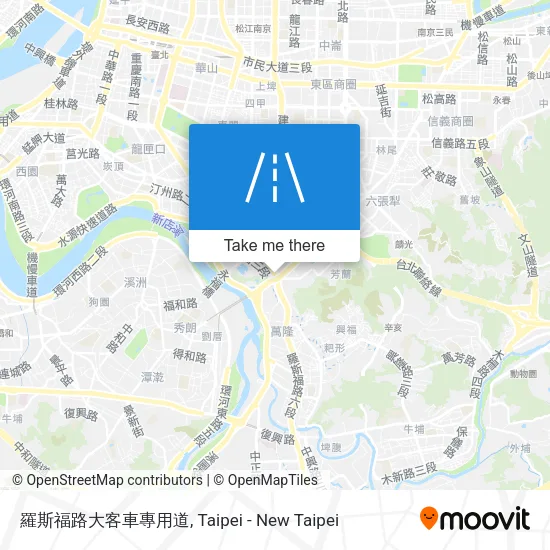 羅斯福路大客車專用道地圖