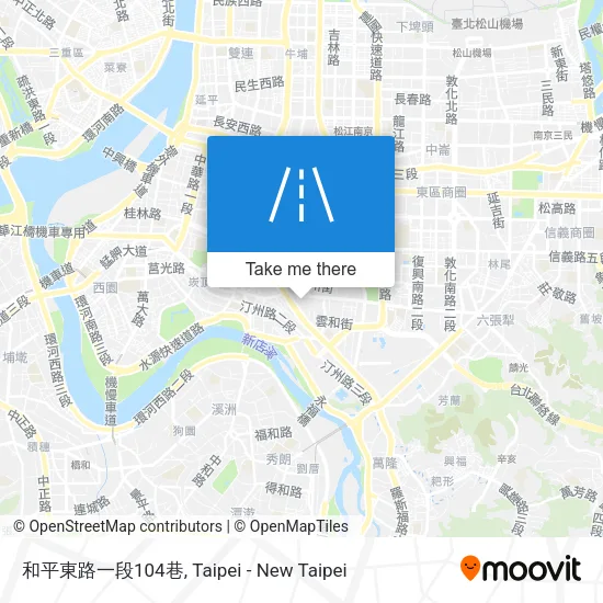 和平東路一段104巷地圖