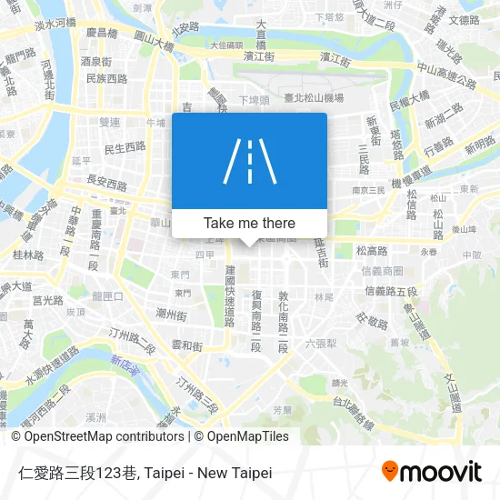 仁愛路三段123巷地圖