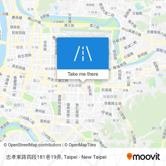 忠孝東路四段181巷19弄地圖
