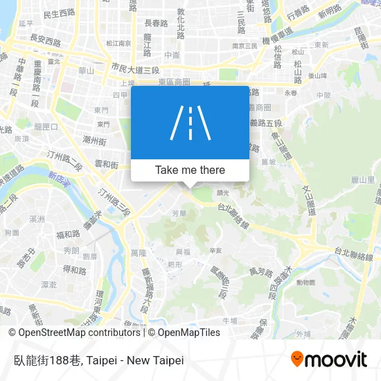 臥龍街188巷地圖