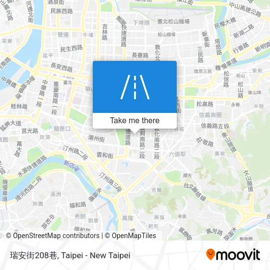 瑞安街208巷地圖