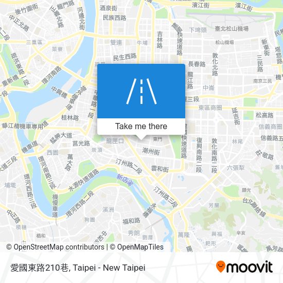 愛國東路210巷地圖