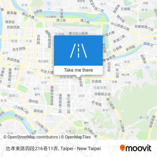 忠孝東路四段216巷11弄地圖