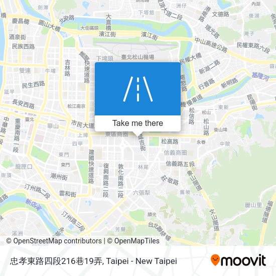 忠孝東路四段216巷19弄地圖