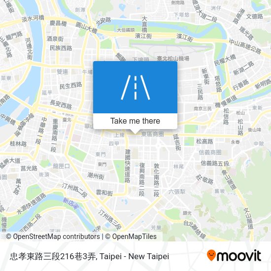 忠孝東路三段216巷3弄地圖