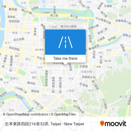 忠孝東路四段216巷32弄地圖