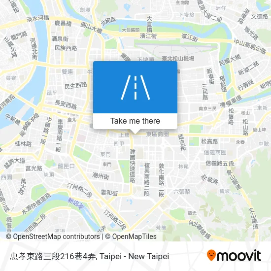 忠孝東路三段216巷4弄地圖