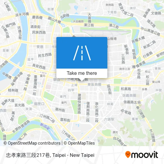 忠孝東路三段217巷地圖