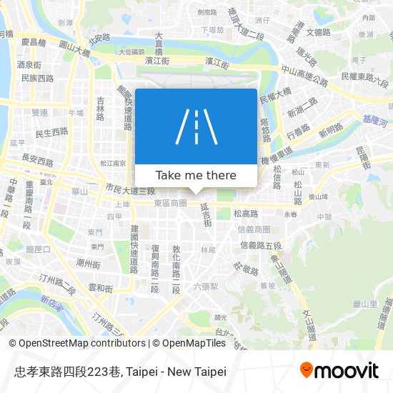 忠孝東路四段223巷 map