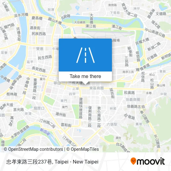 忠孝東路三段237巷地圖