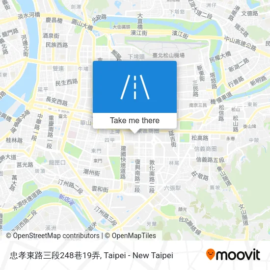 忠孝東路三段248巷19弄地圖